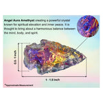 Amethyst Angel aura Quartz Arrowhead - 1" to 1.5" (5 Pieces)