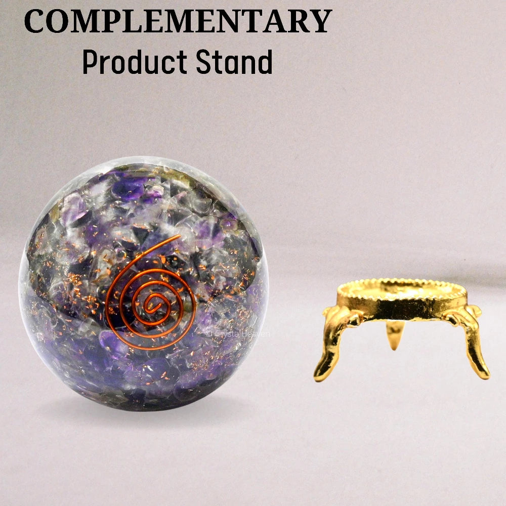 Amethyst Crystal Orgonite Ball (2.5 Inch)