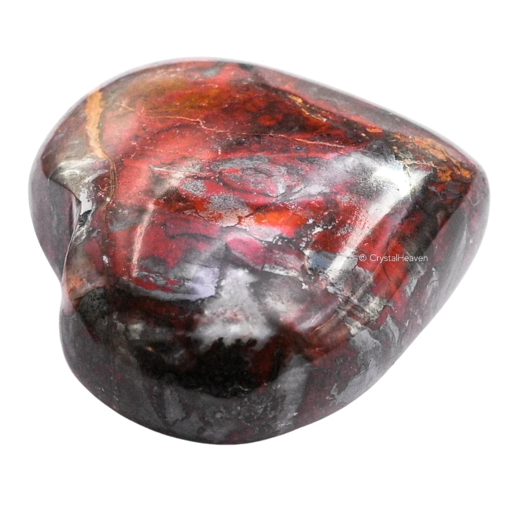 Red Jasper Hematite Heart