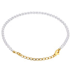 Clear Quartz Bracelets - 2mm Faceted Beads (Gold)