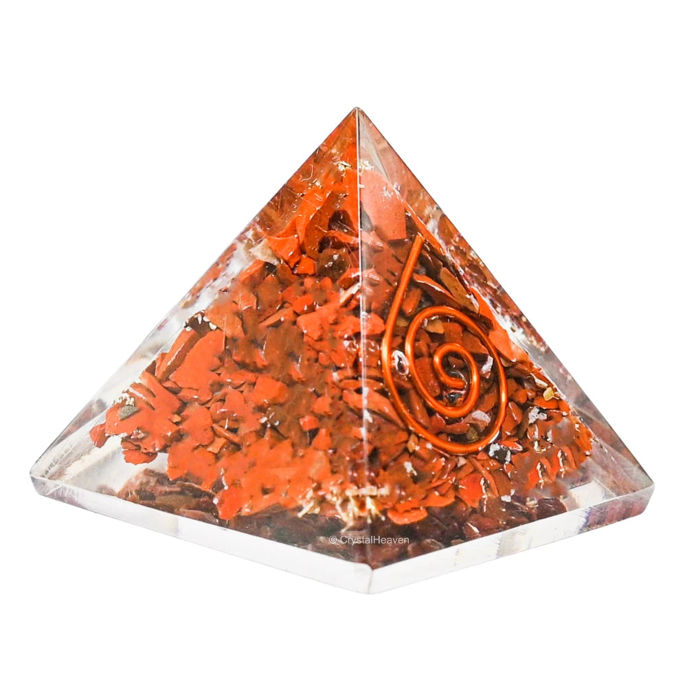Red Jasper Orgone Pyramid - 30mm