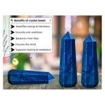 Blue Agate Tower (3" to 4" inch)