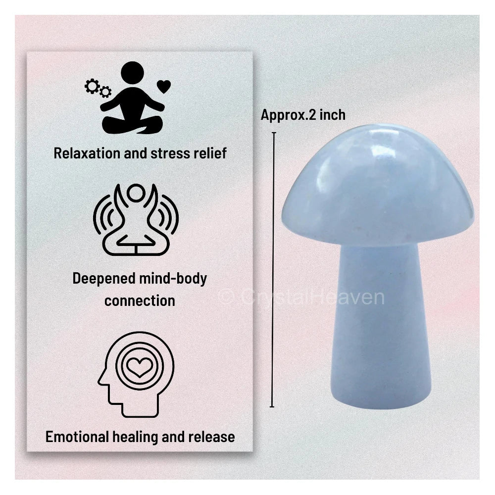 Blue Calcite Mushroom