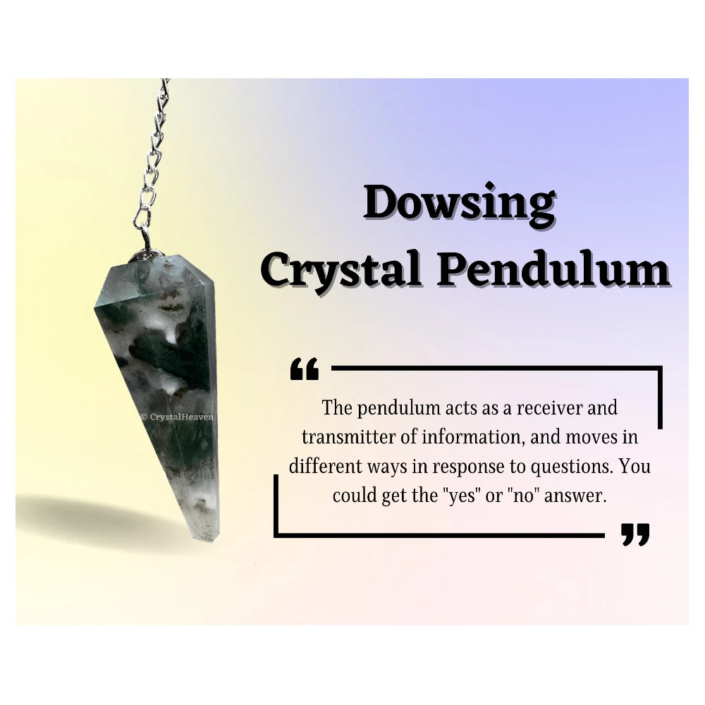 Moss Agate Pendulum
