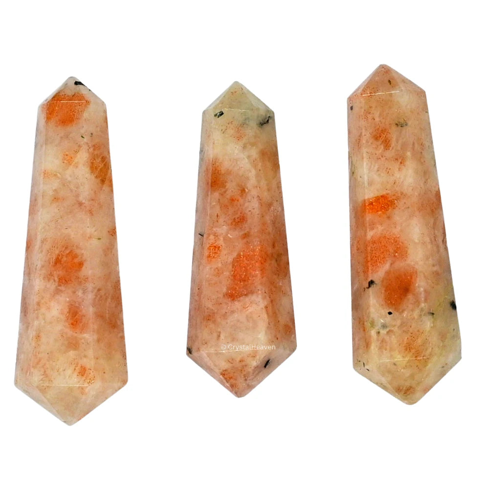Sunstone Pencil Points (Double Terminated) (Set of 10)