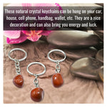 Red Jasper Crystal Keychain (Tumbled)