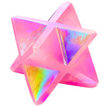 Angel Aura Rose Quartz Crystal Merkaba (15-20 mm)