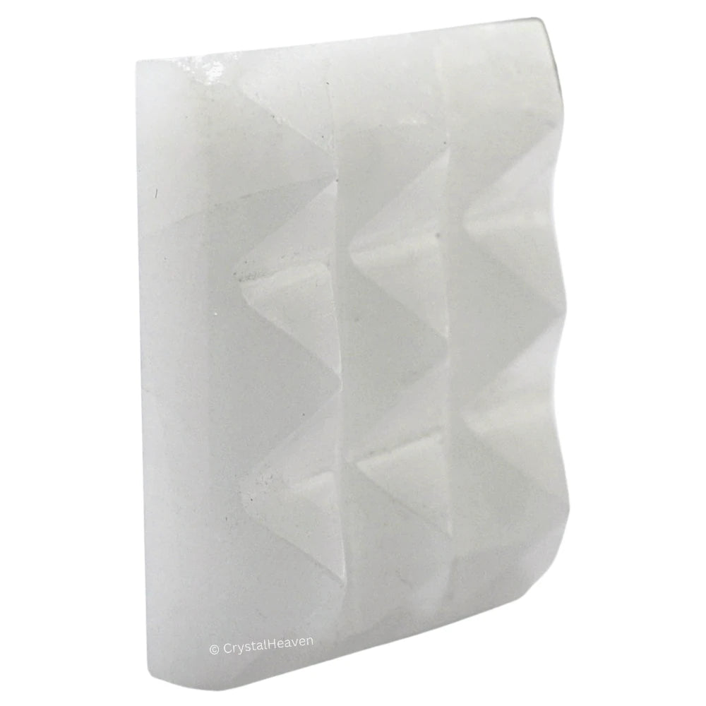 Snow Quartz 9 Pyramid Plate