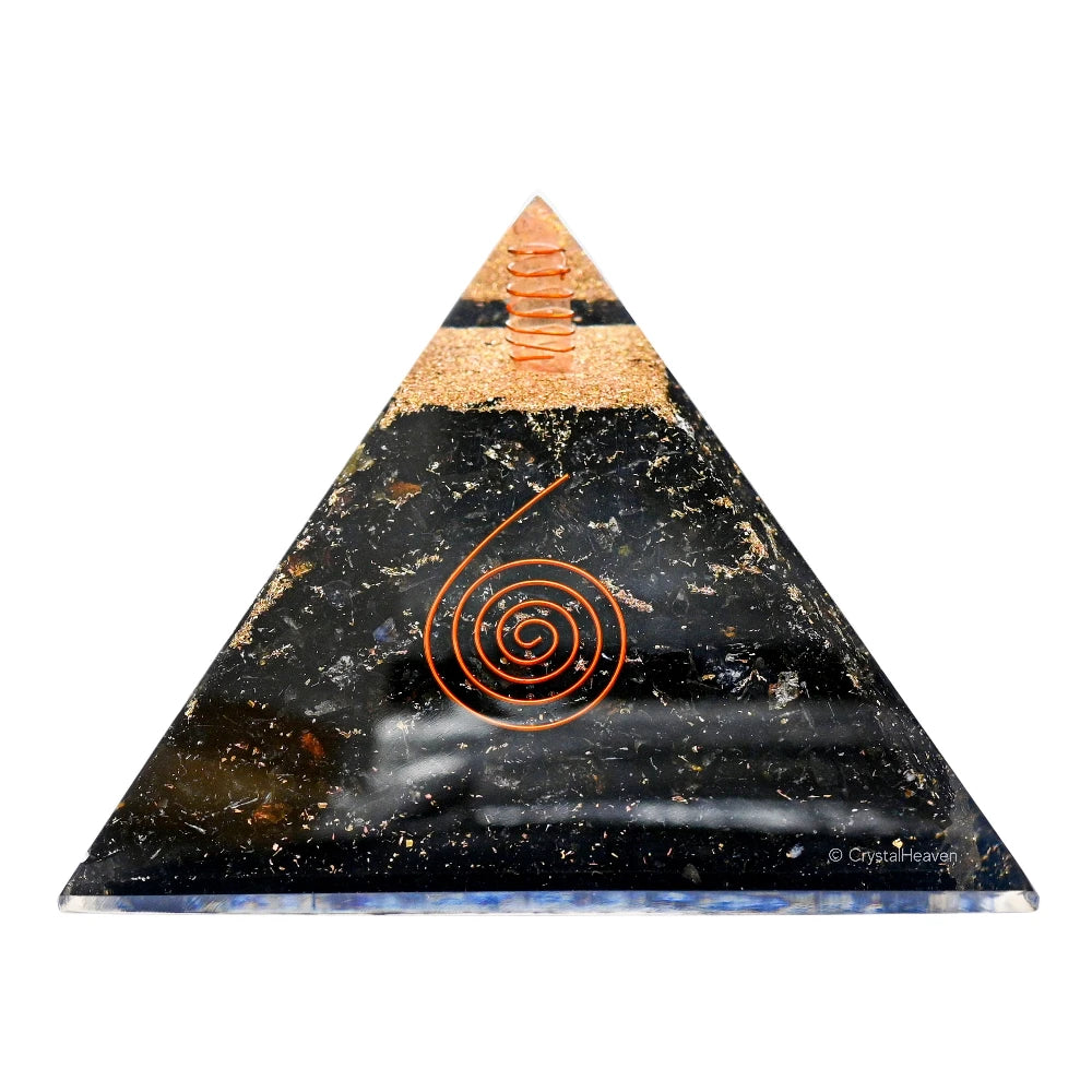 Black Tourmaline Crystal Orgone Pyramid - 130mm
