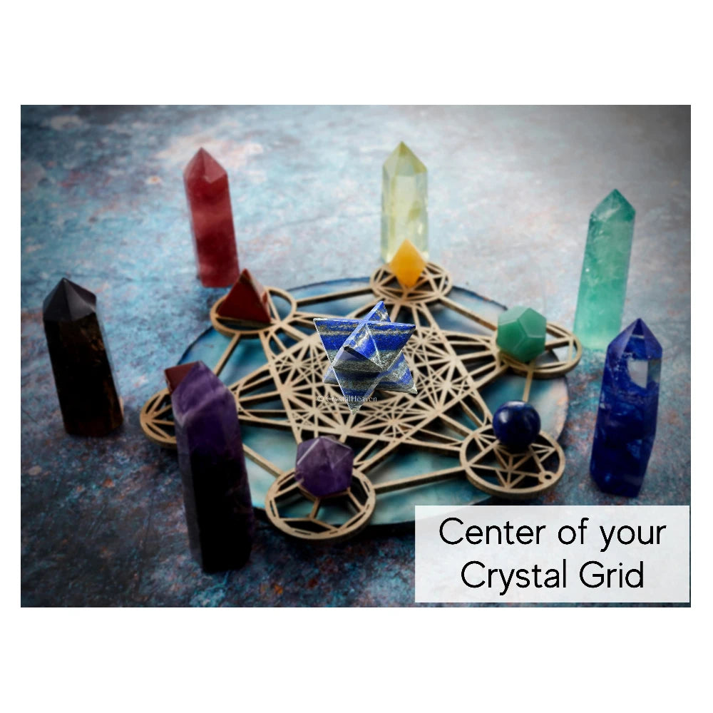 Lapis Lazuli Crystal Merkaba (35-45 mm)