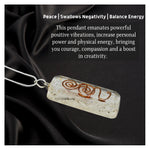 Selenite Crystal Orgone Pendant - Rectangle