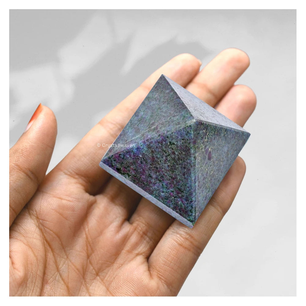 Ruby Kyanite Pyramid (1.5 Inch)