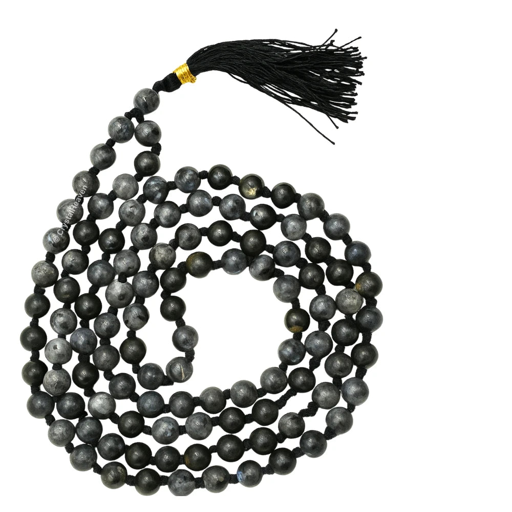 Larvikite Japa Mala (Hand Knotted)