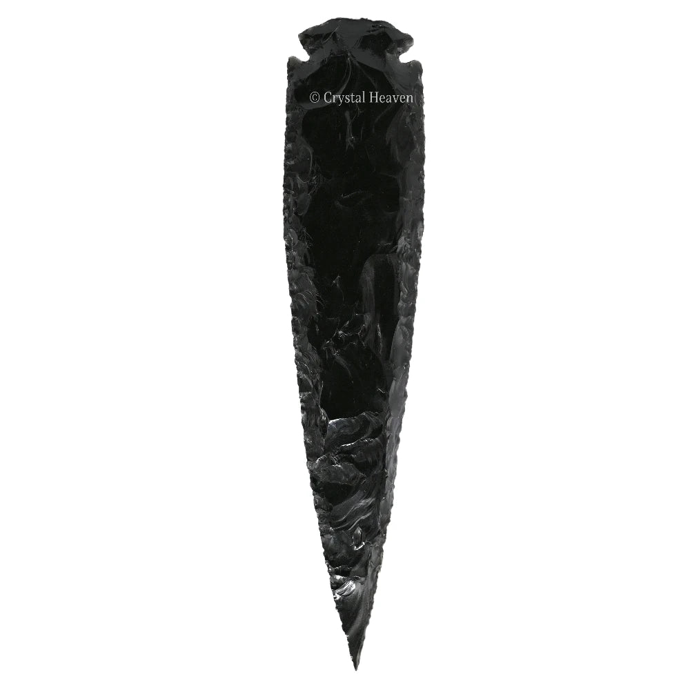 Black Obsidian Arrowhead - 6" to 7"