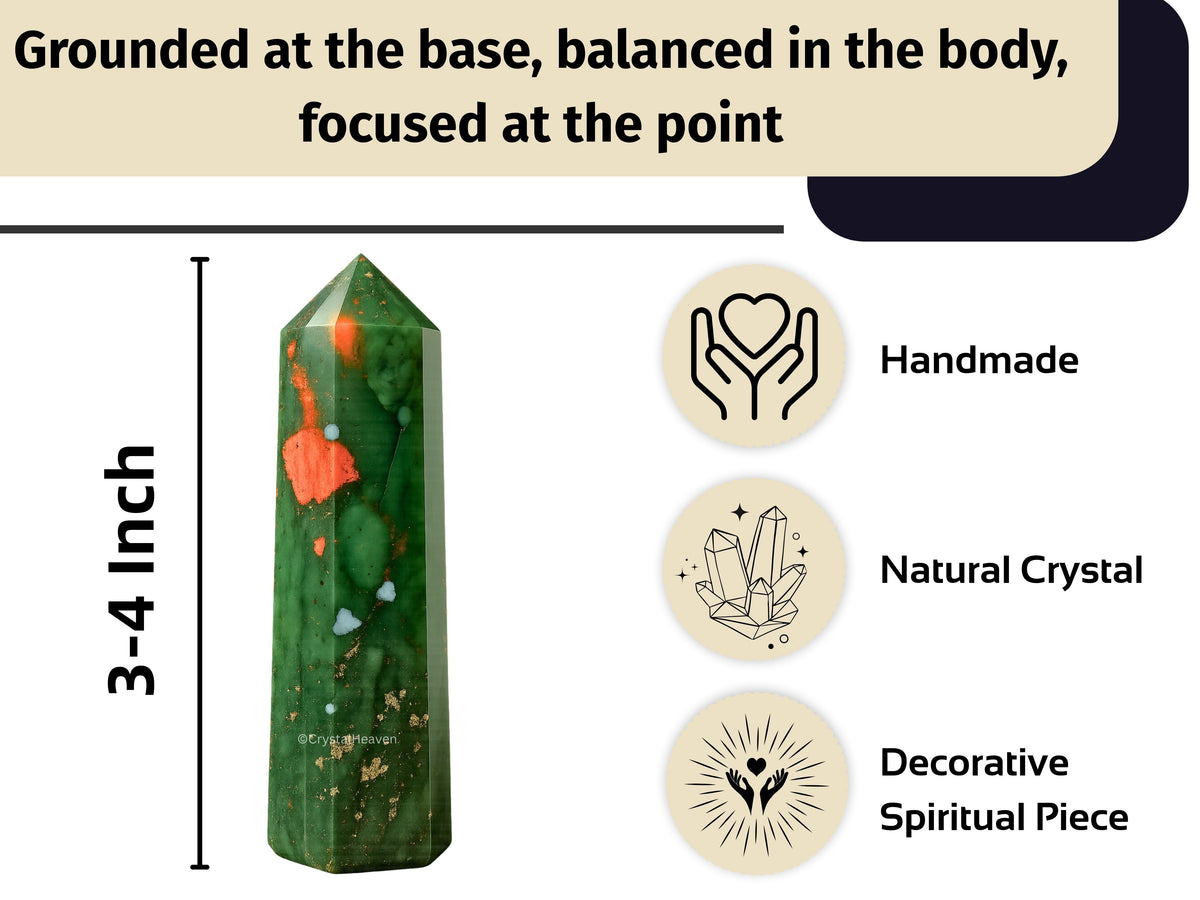 African Bloodstone Crystal Tower (2" to 3" inch) 