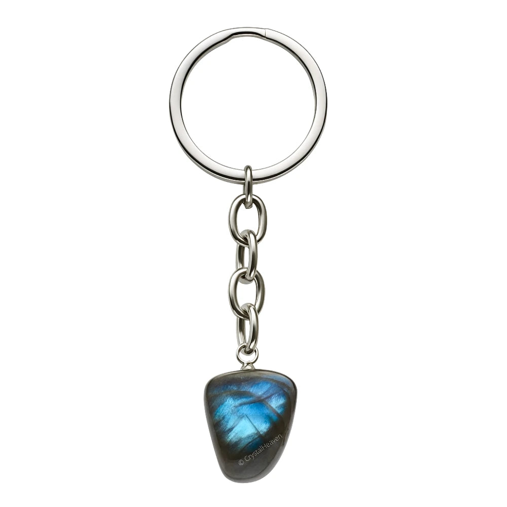 Labradorite Crystal Keychain (Tumbled)