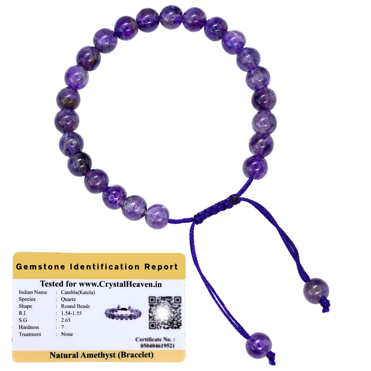 Amethyst Bracelet (Adjustable)