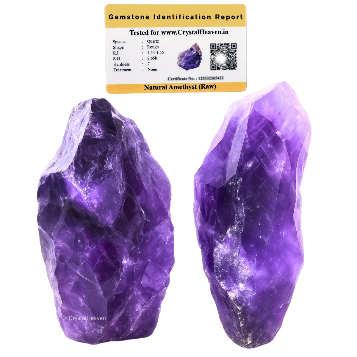 Raw Amethyst Crystals (5 Pieces)