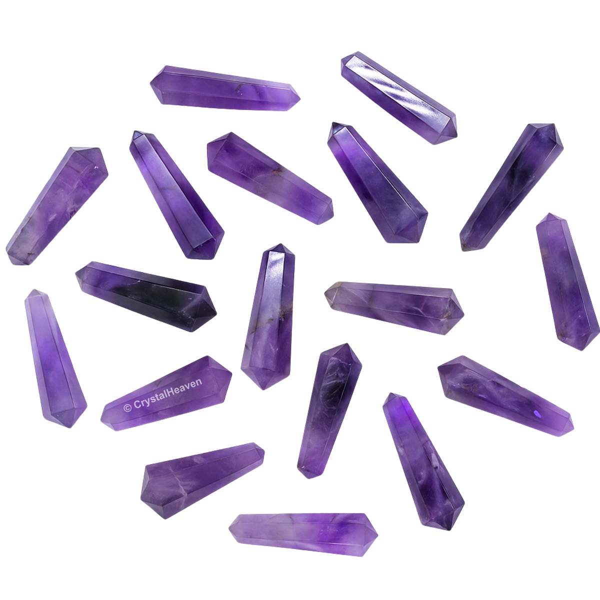 Amethyst Pencil Points (Double Terminated) (Set of 50)