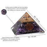 Amethyst Orgone Pyramid (Copper Coil)
