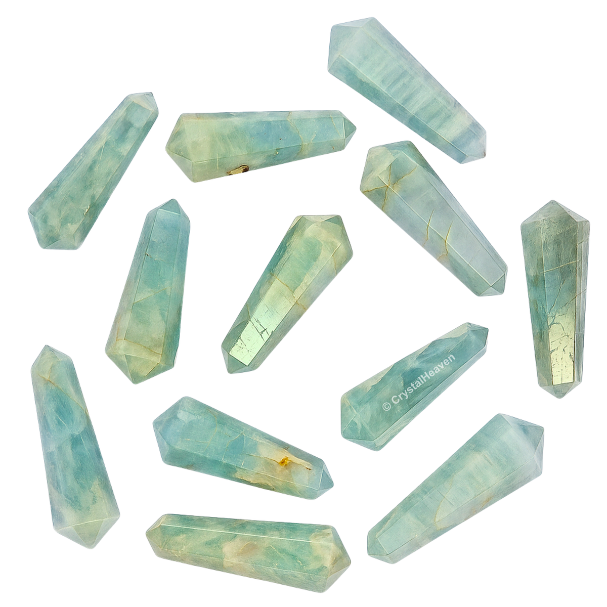 Aquamarine Pencil Points (Double Terminated) (Set of 3)