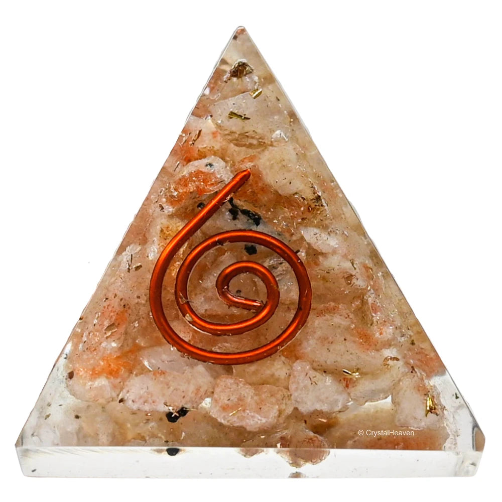 Sunstone Orgone Pyramid - 30mm