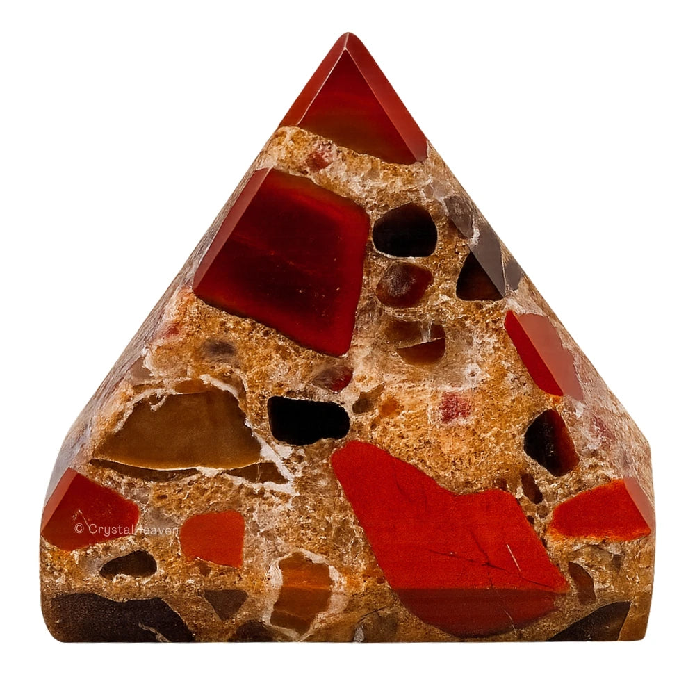 Spotted Jasper Pyramid (1 Inch)