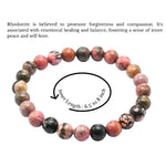Rhodonite Bracelet (Elastic)