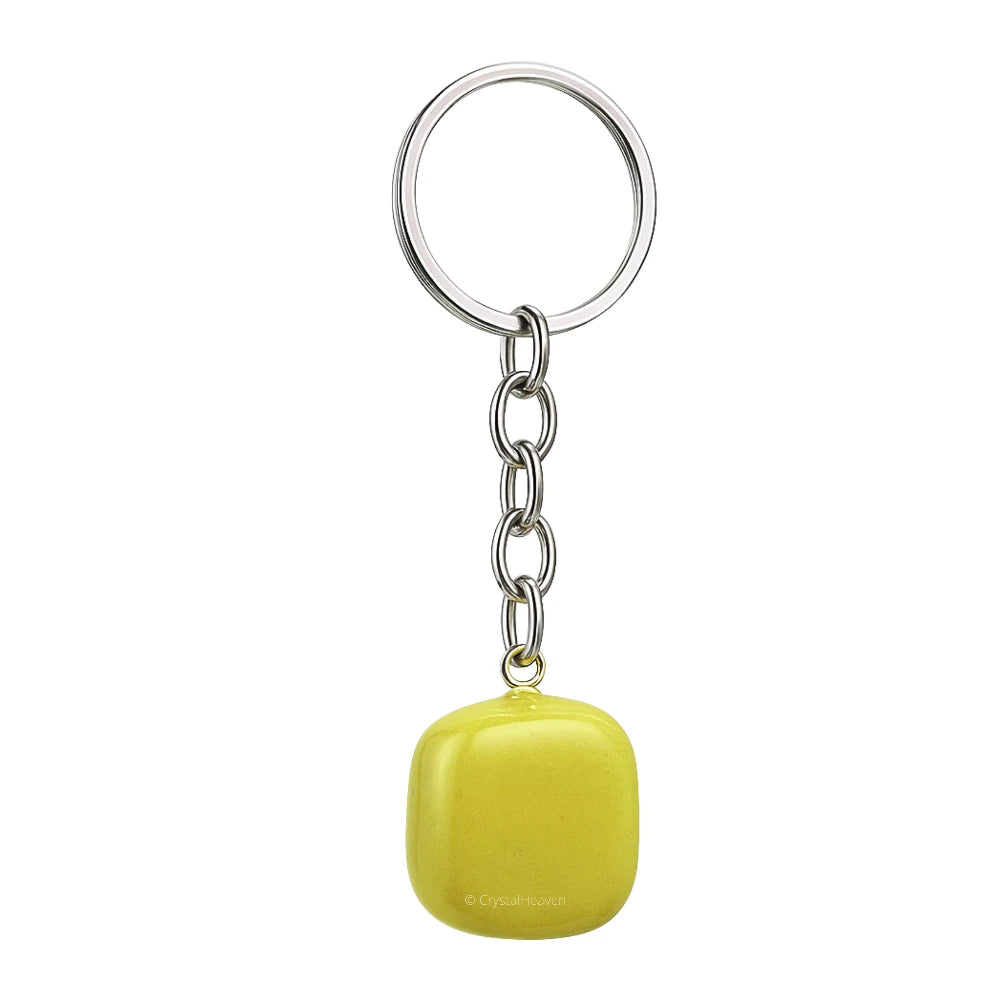 Serpentine Crystal Keychain (Tumbled)