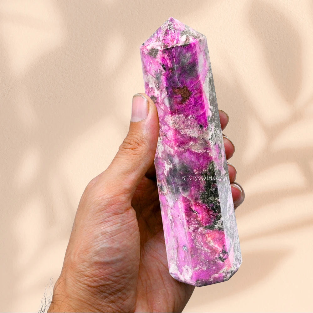 Large Cobalt Calcite Tower