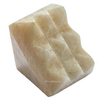 Cream Moonstone Lemurian Pyramid - Under 9 Pyramid Plate