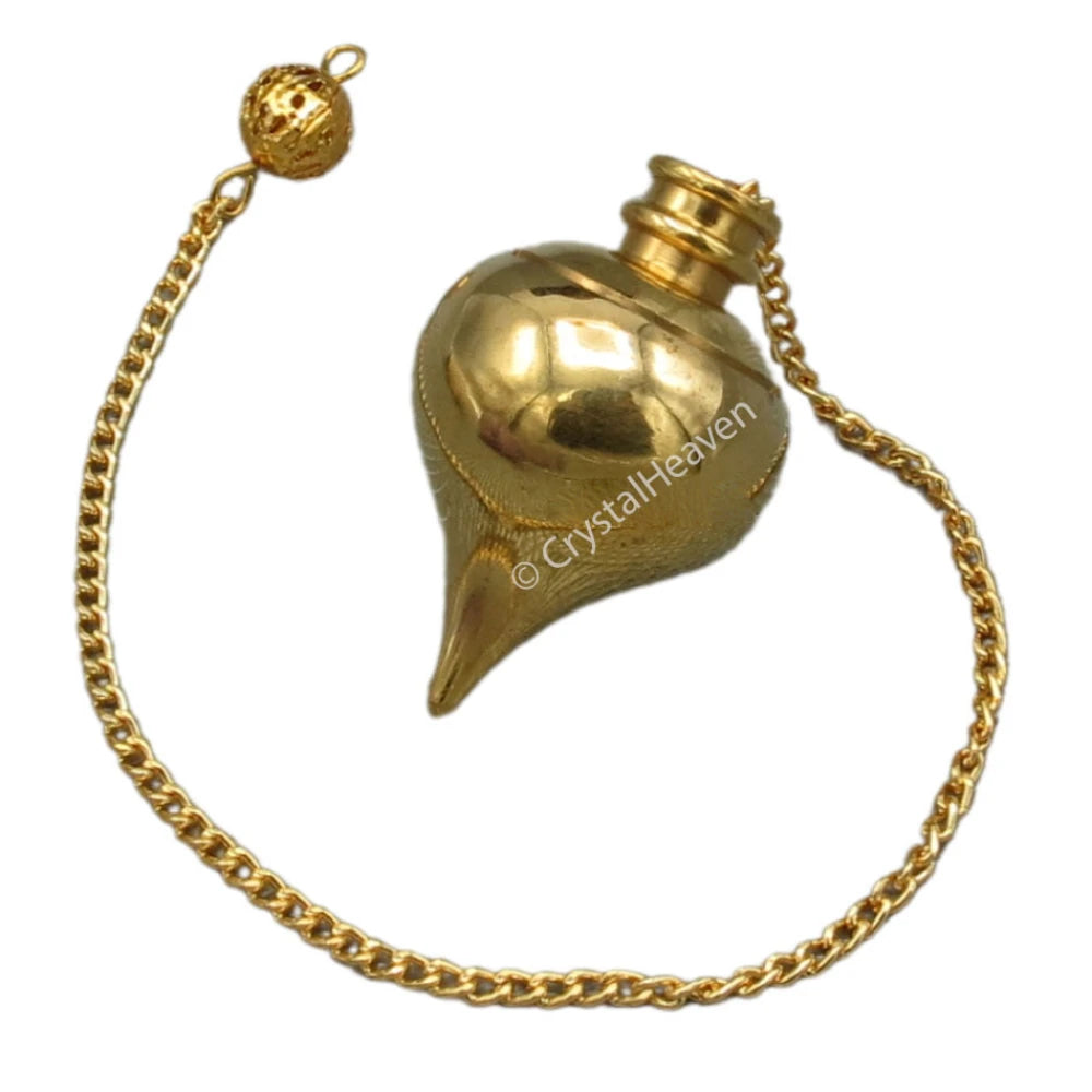Metal Brass Pendulum - Gold Dome Cone with Point (MP108)
