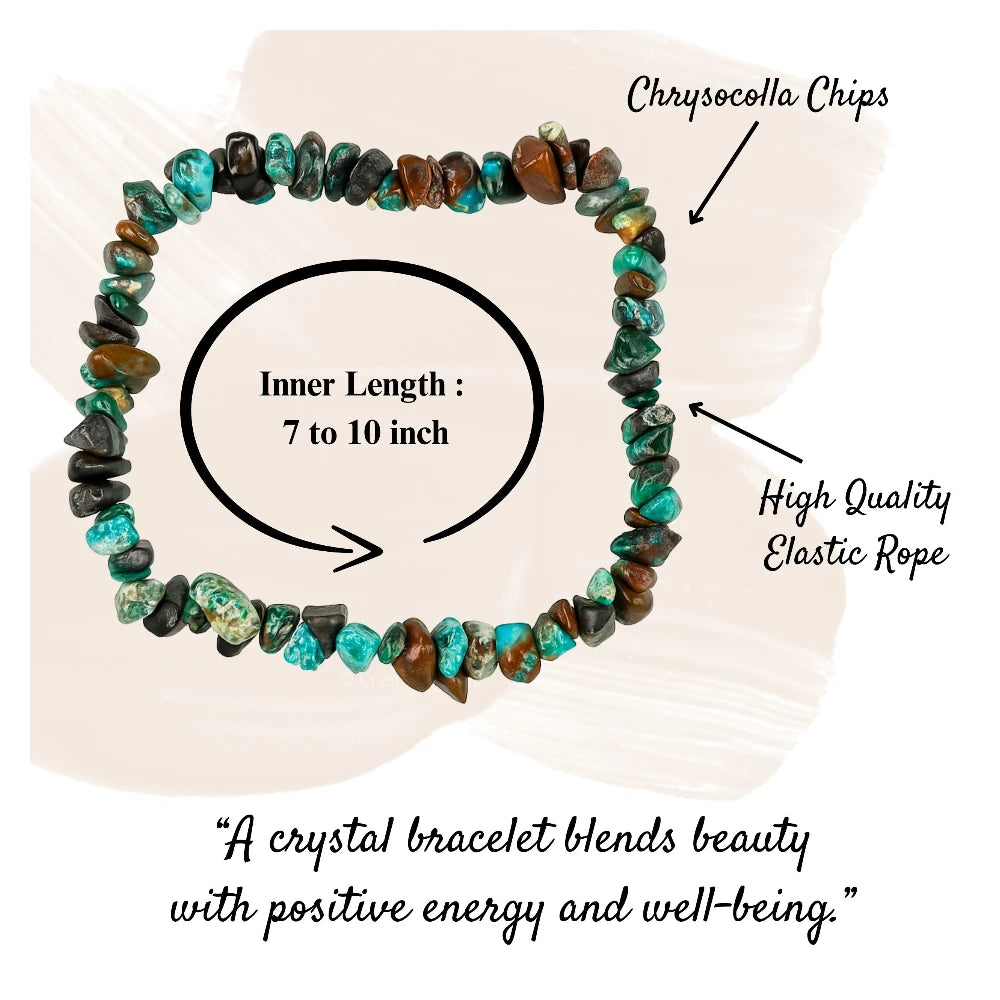Chrysocolla Chips Bracelet