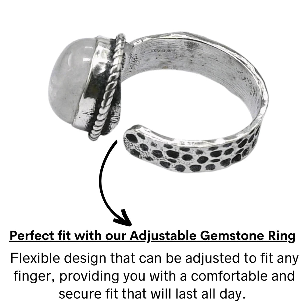 Clear Quartz Ring (Silver/Oval)