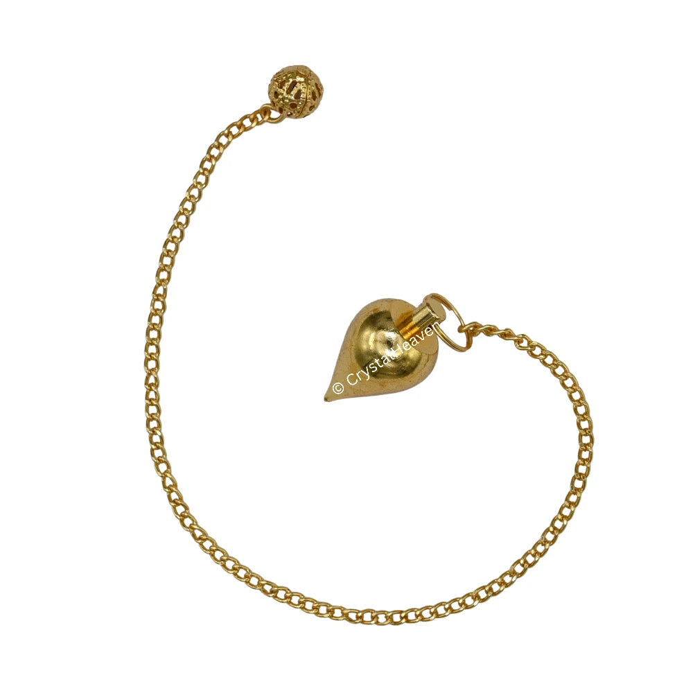 Metal Brass Pendulum - Gold Dome Cone (MP107)