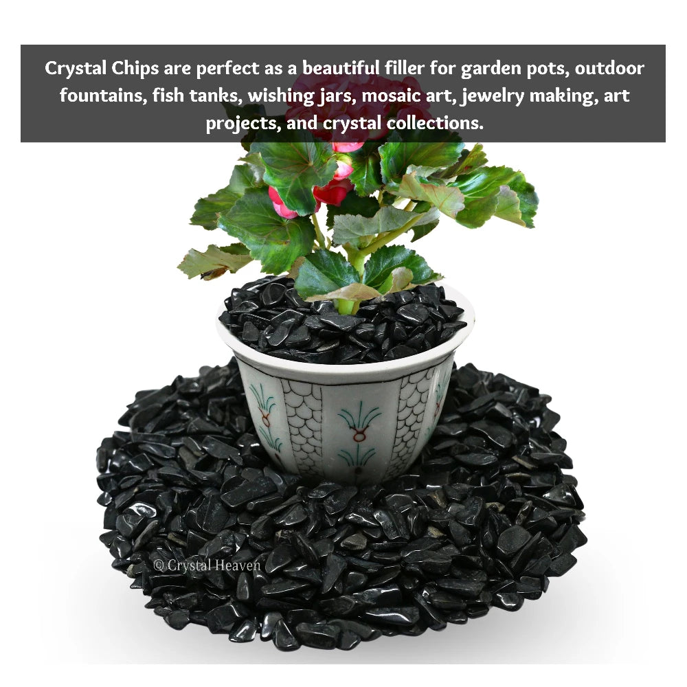 Black Agate Chips (500 gram)