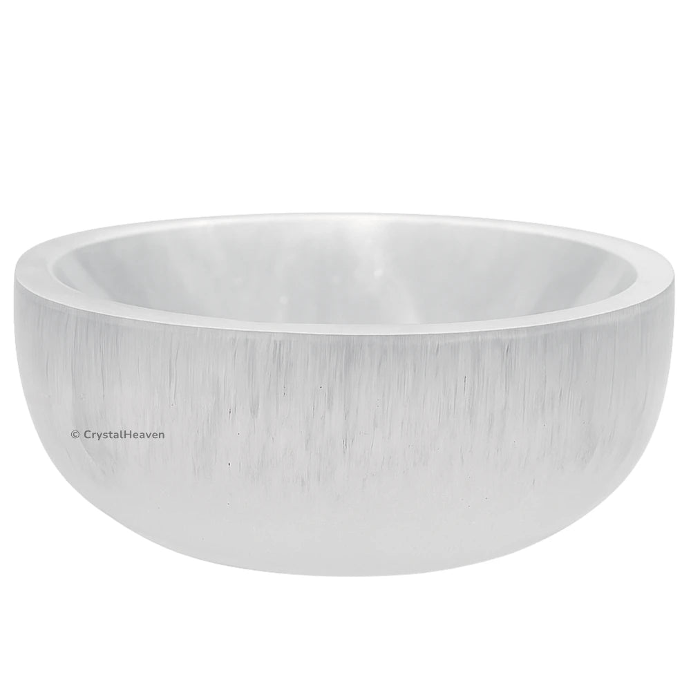 Selenite Crystal Charging Bowl - Round (3 Inch)