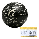 Black and White Tourmaline Sphere (1.5 Inch)