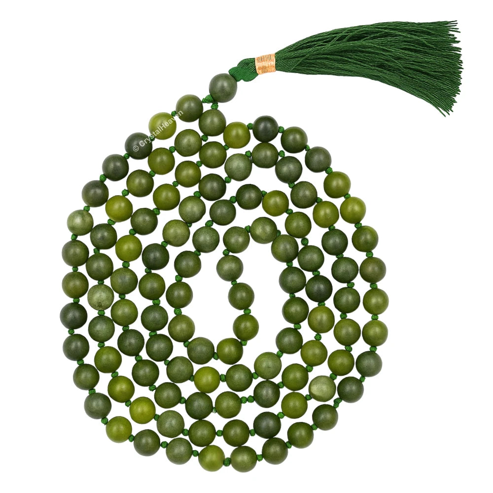 Kambaba Jasper Japa Mala (Hand Knotted)