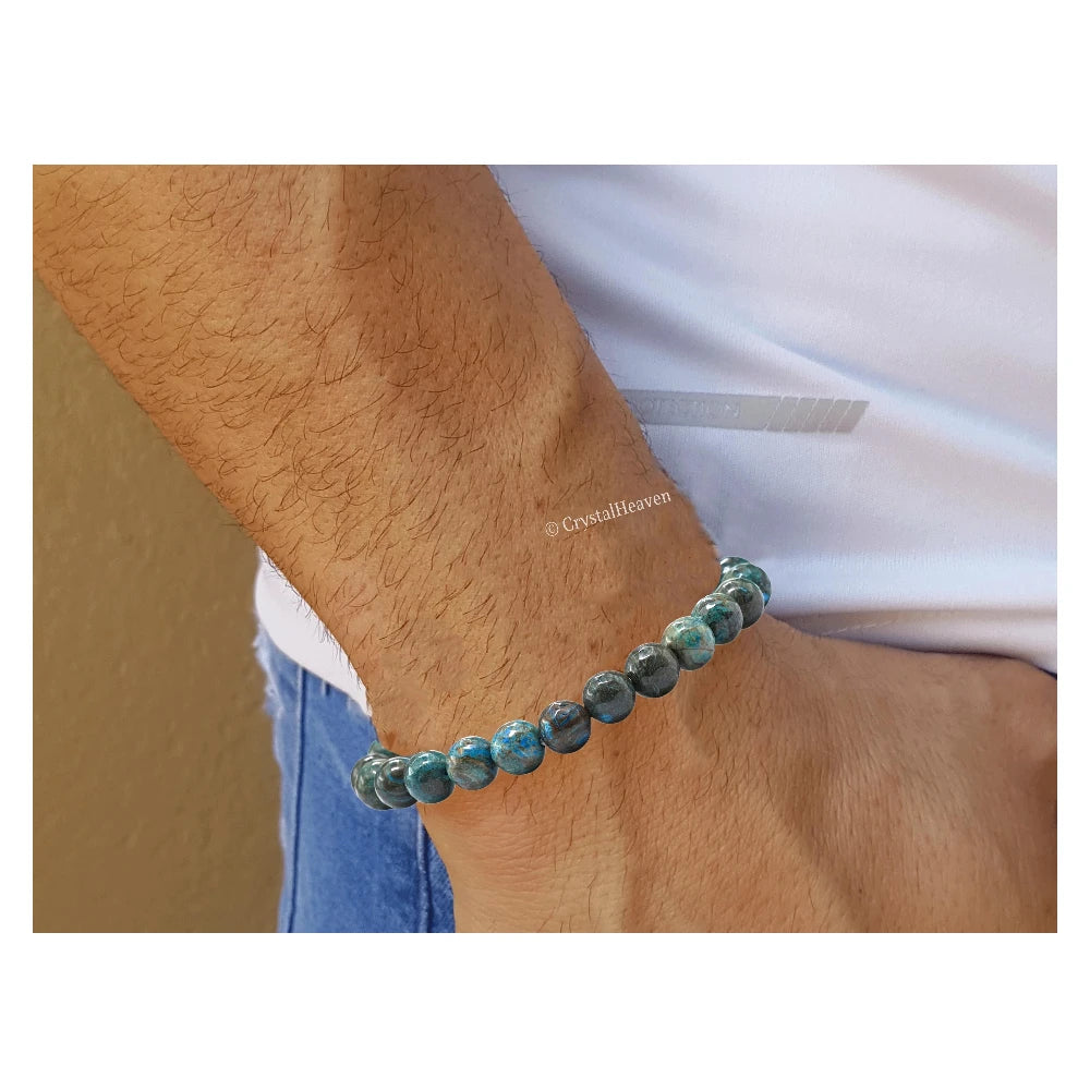 Chrysocolla Bracelet (Faceted-Stretchable)