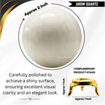 Snow Quartz Sphere (2 Inch)