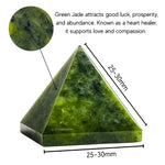 Green Jade Pyramid (1 Inch)
