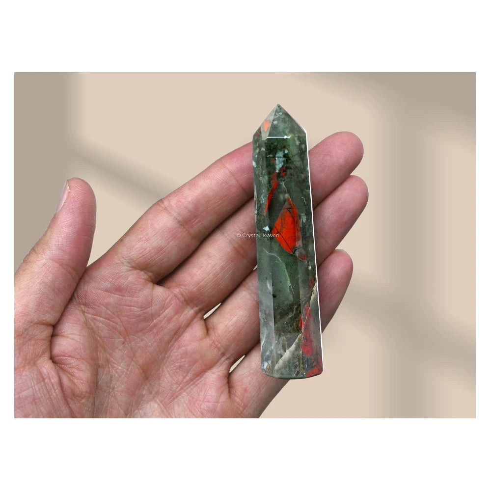 African Bloodstone Crystal Tower (3" to 4" inch)