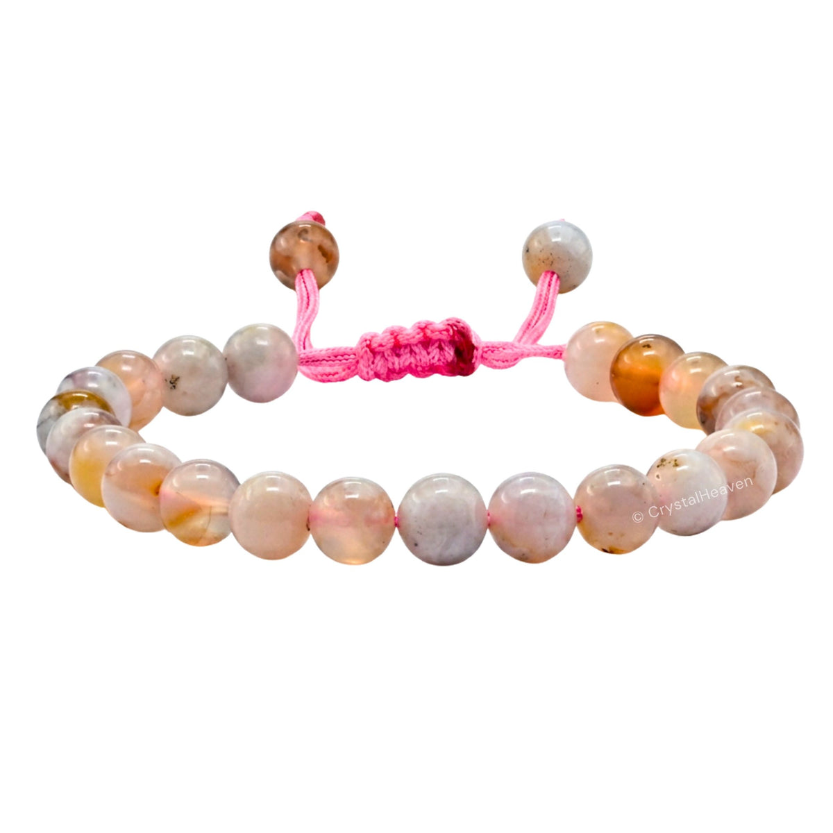 Canadian Flower Agate Bracelet (Adjustable)