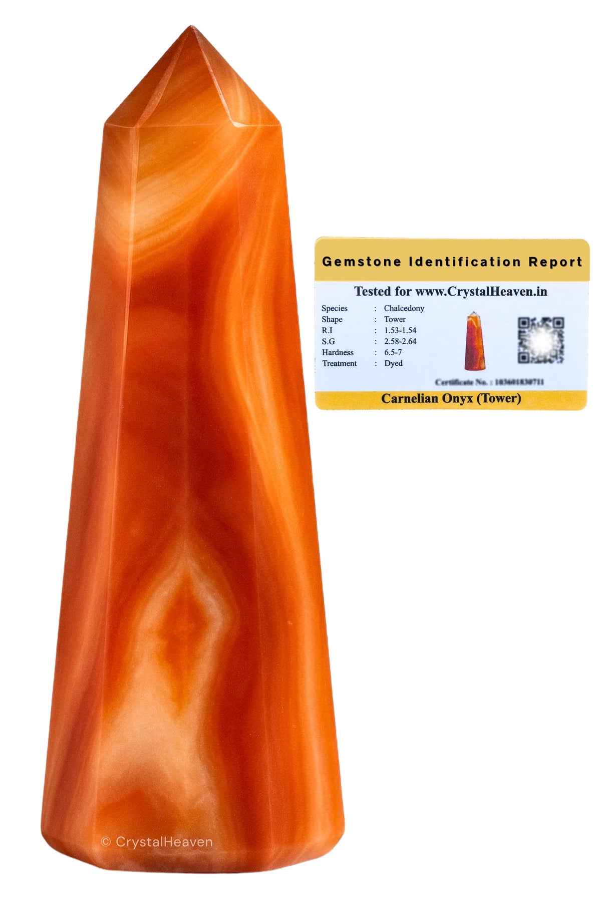 Carnelian Onyx Tower (2" to 3" inch) 