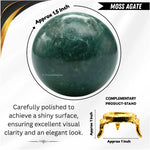 Moss Agate Sphere (1.5 Inch)
