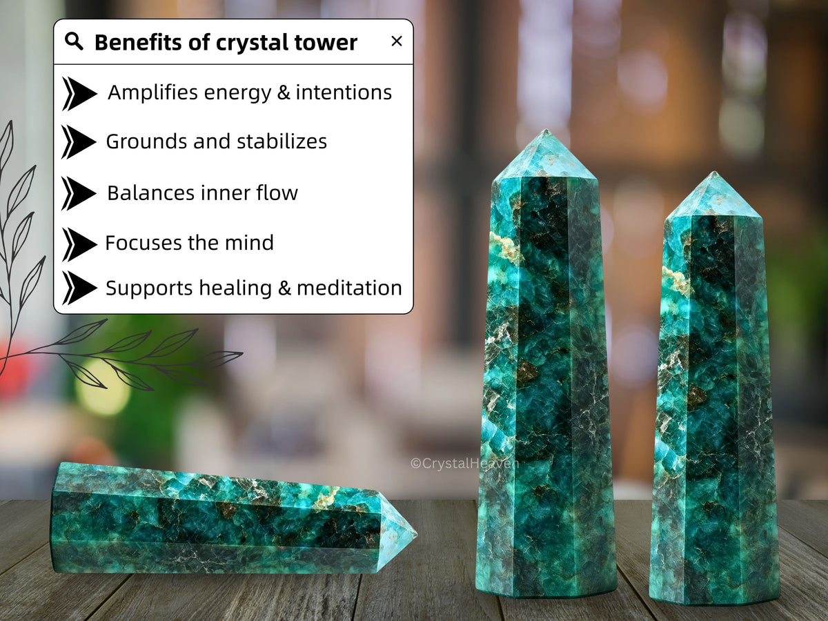 Chrome Diopside Tower (2" to 3" inch)  
