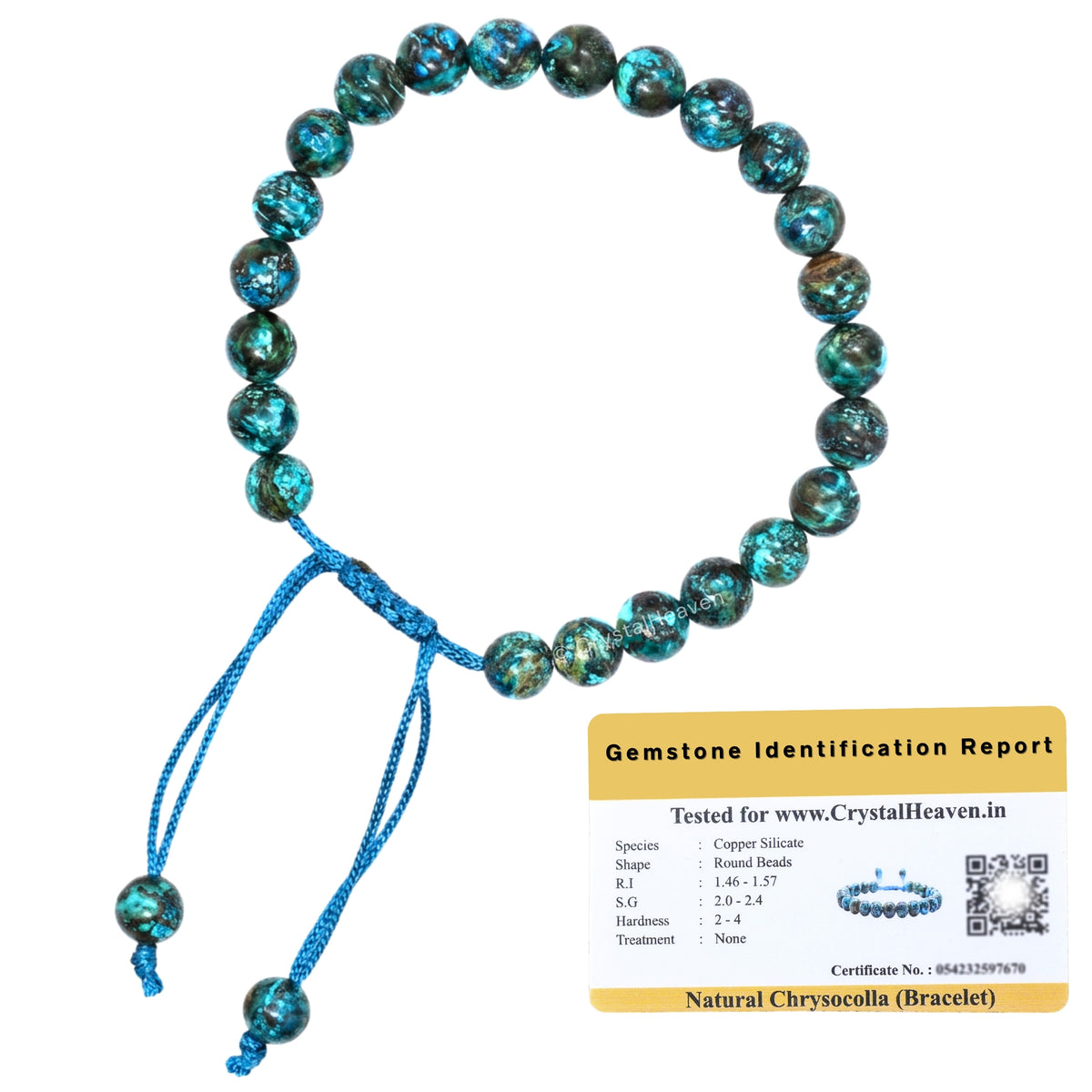 Chrysocolla Bracelet (Adjustable)