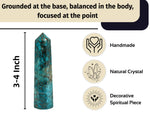 Chrysocolla  Crystal Tower (2" to 3" inch) 