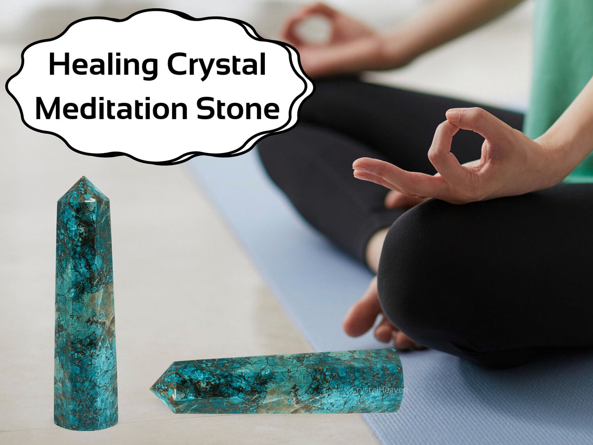 Chrysocolla  Crystal Tower (2" to 3" inch) 